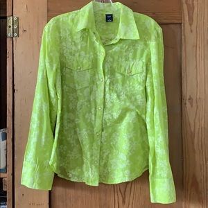 Hawaiian print button-down